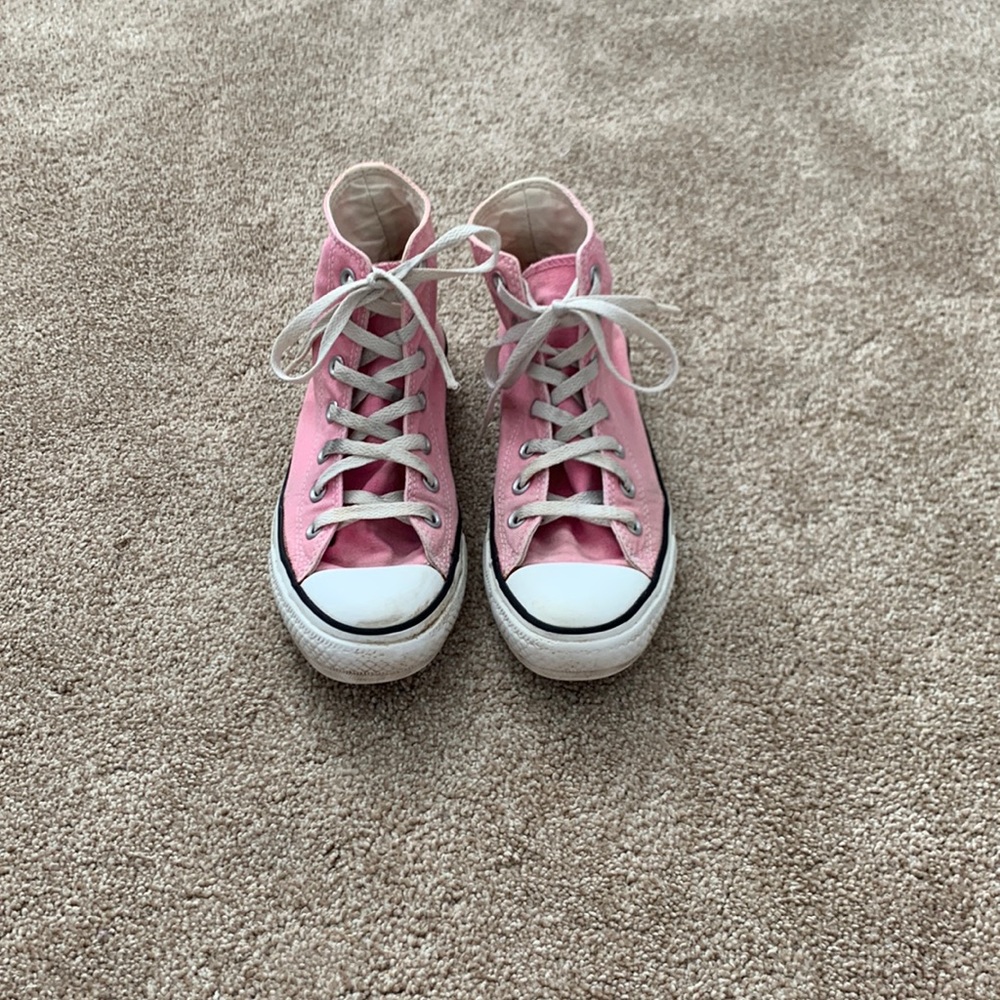 Pink Hightop Converse